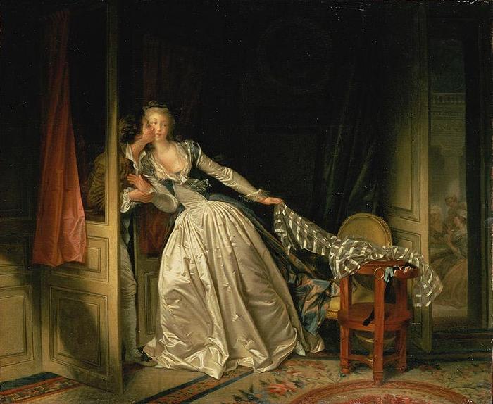 Jean-Honore Fragonard The Stolen Kiss France oil painting art